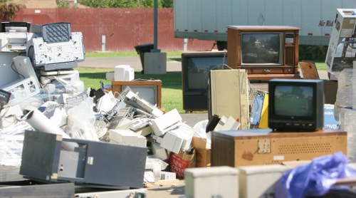 Professional waste management team working in Brentwood