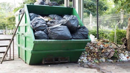 Storage solutions in a decluttered garage